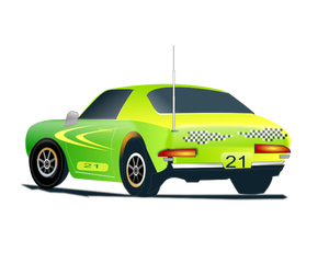 Ilustración de vector de coche de Rally