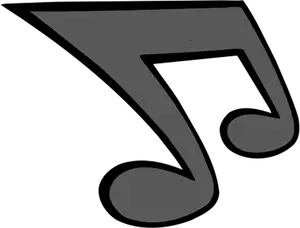 Gray musical note