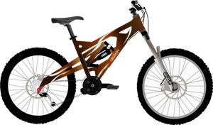 Vector drawing of professional city bike