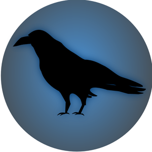Raven icona immagine vettoriale