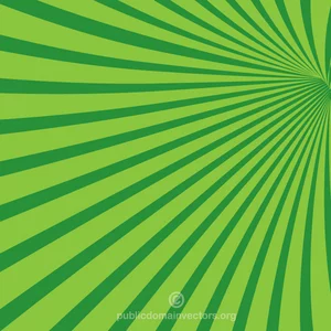 Radial balok warna hijau
