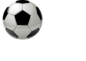 Vector drawing of soccer ball without shadow