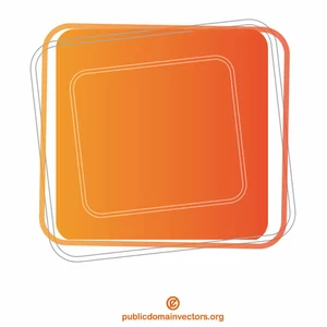 Color naranja de forma cuadrada