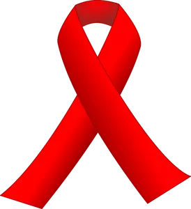 Röd awareness ribbon
