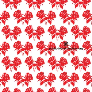 Red roses seamless pattern