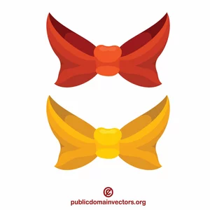 Red and yellow bows