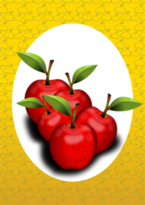 Rote Äpfel Vektor-ClipArt