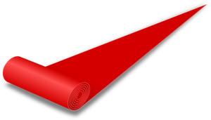 Červený koberec vektorové kreslení
