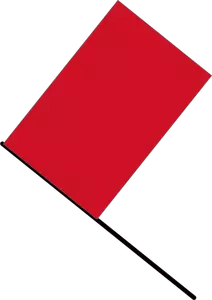 Röd flagga vektor illustration
