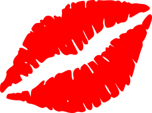 Vector image of lips