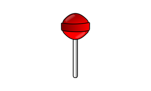 Rød lollipop vektorgrafikk utklipp
