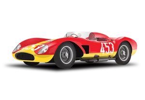 Rød racing bil