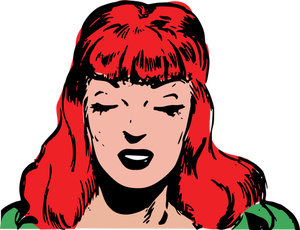 Redhead woman image