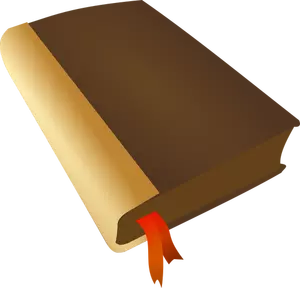 Buku dengan bookmark merah