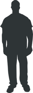 Homme silhouette vector clipart