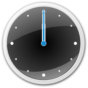 Immagine vettoriale di orologio analogico