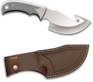 Illustrazione vettoriale di cacciatore coltello.
