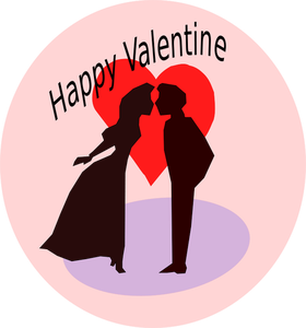 Ilustración de vector de feliz San Valentín