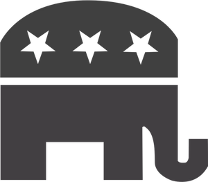 Simbol Partai Republik siluet