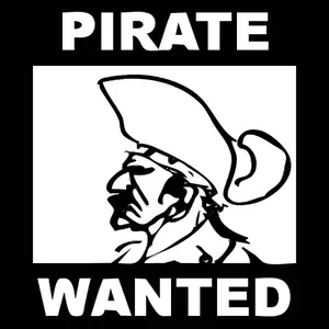 Affisch av en pirat