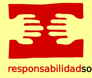 Disegno vettoriale di responsabilidad social logo