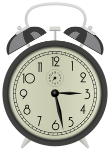 Klassisen kellon ClipArt-kuva herätyskellolla