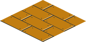 Brown floor tiles pattern vector illustration
