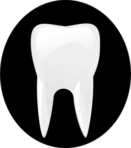दांत काले dwhite pictogram वेक्टर छवि