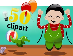Celebrate 50 clipart vector image