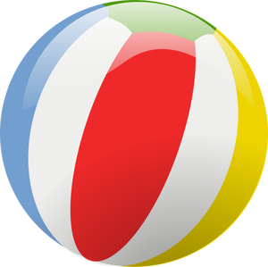 Vector Illustrasjon av strand ball