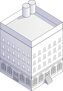 Block house vector image