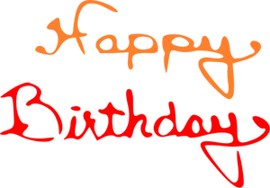 Ilustrasi vektor tanda selamat ulang tahun