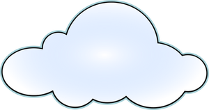 Image vectorielle net nuage wan