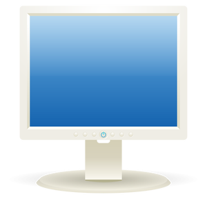 Computer LCD display vector graphics