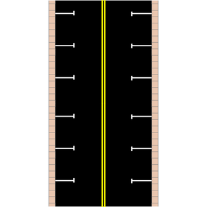 Vue de l'illustration du haut vecteur de stationnement