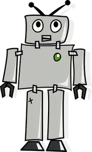 Cartoon robot vektorbild