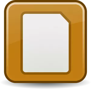 Immagine vettoriale dell'icona marrone rodentia per foglio bianco