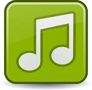 Vektor menggambar ikon file musik