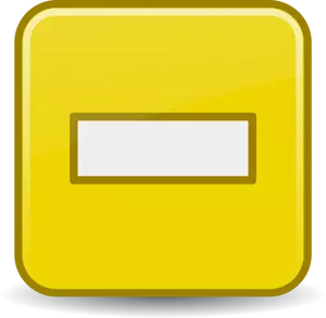 Yellow graphics of computer button - minus