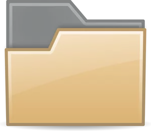 Semitransparent file folder