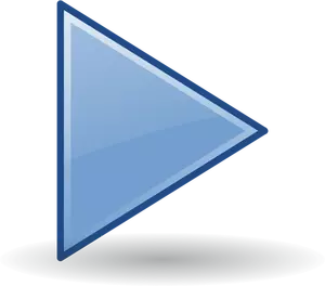 Blue play icon