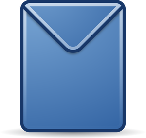 Imagem de envelope azul