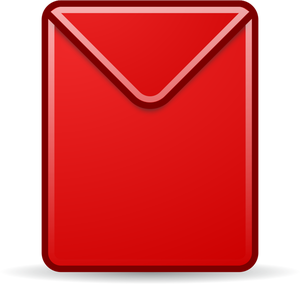 Ícone de envelope vermelho