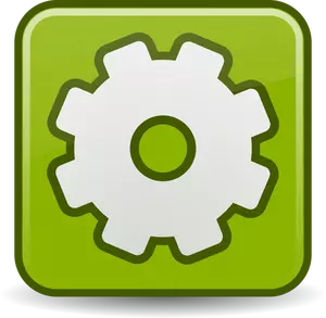 Vector illustration of colored gear wheel
