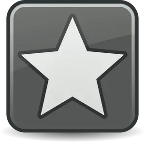 Grafica vettoriale di icona stella in scala di grigi