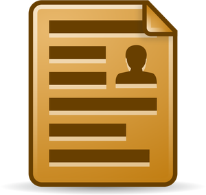 Brown document icon
