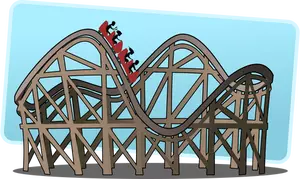 Roller coaster vektör çizim