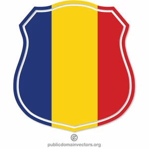 Romanian flag crest