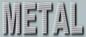 Metall logotyp