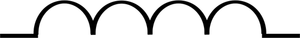 RSA IEC induktor symbol vektortegning